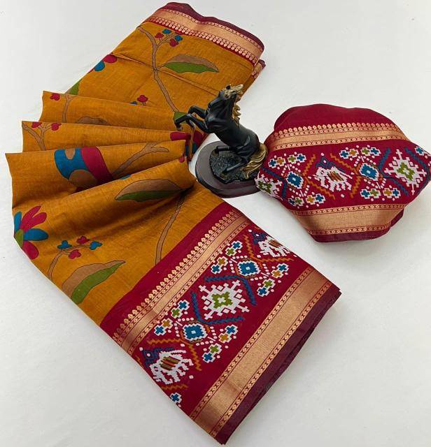 Malhar bomkai-ikkat Wholesale saree suppliers